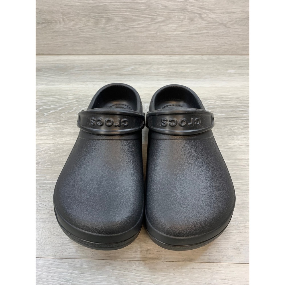 Crocs Women's Bistro Clog Black Slip On Resistant Work Shoes 9 Casual Shoes View 2